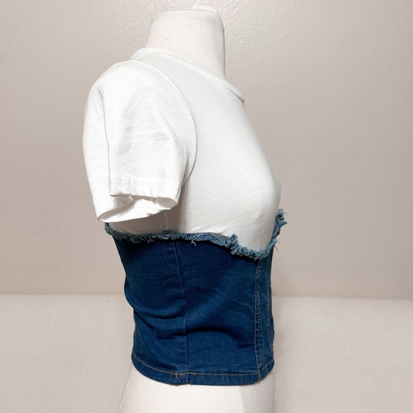 intage Y2K, 90s 2000s denim Corset - Picture 2 of 5
